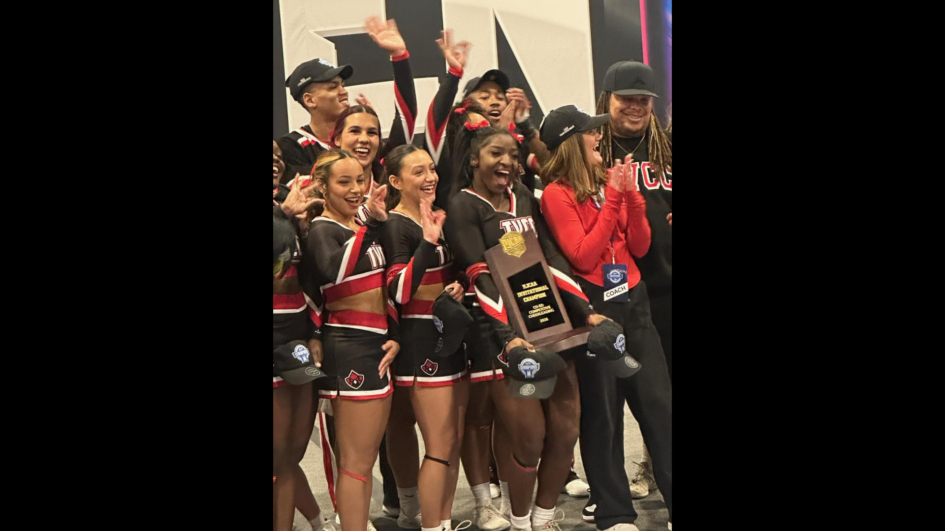 RING IT UP: Cheer goes back-to-back